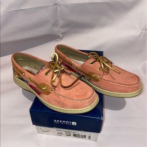 SPERRY Top-sider Bluefish wash red plaid